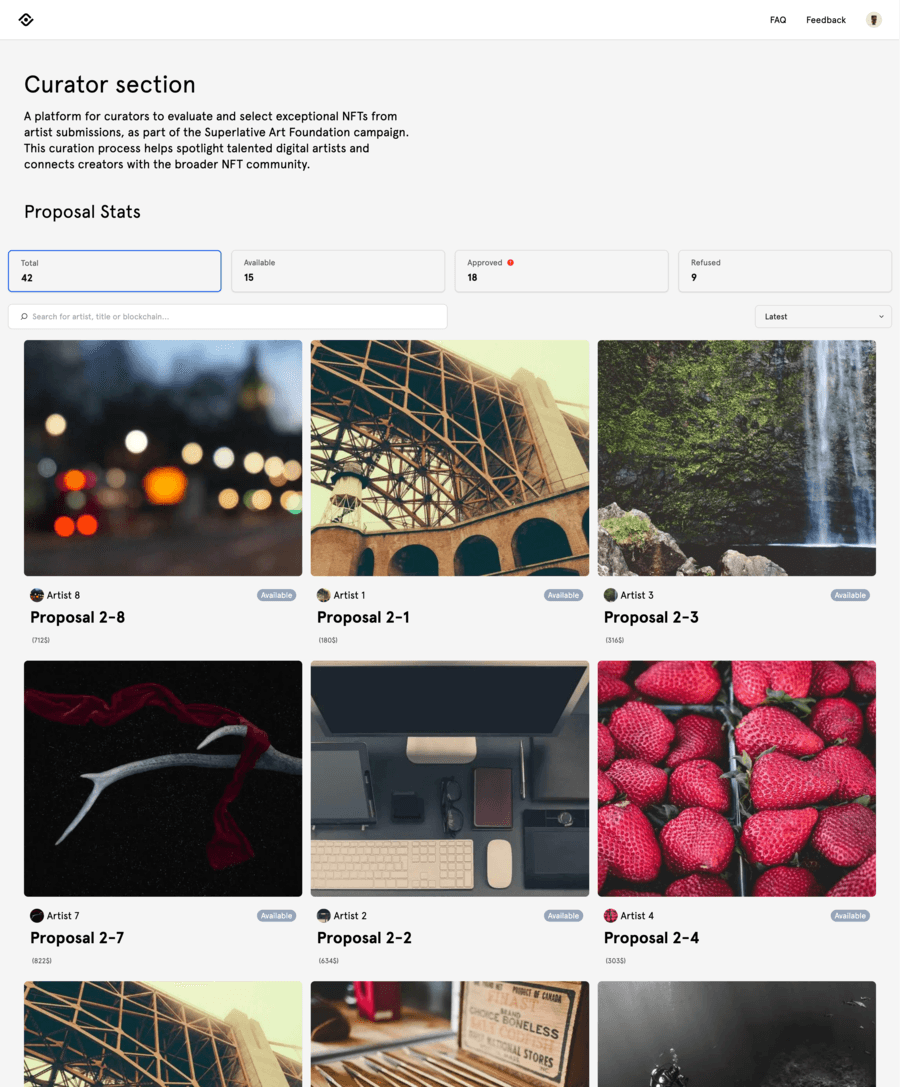 Curator Review Dashboard