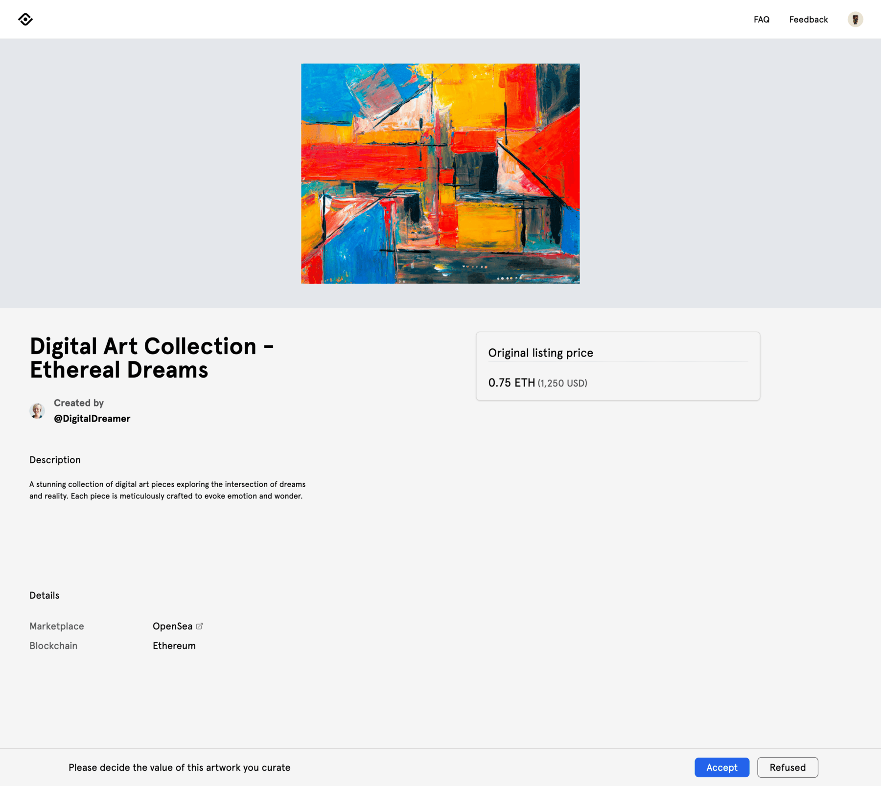 Curator curating process