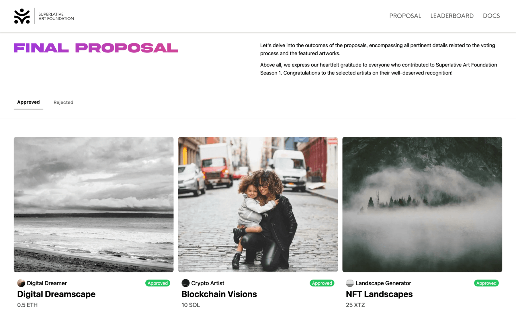 Artist Submission Interface